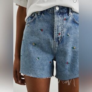 Rails Light Blue flower field denim shorts zuma size 30 women’s vintage shorts